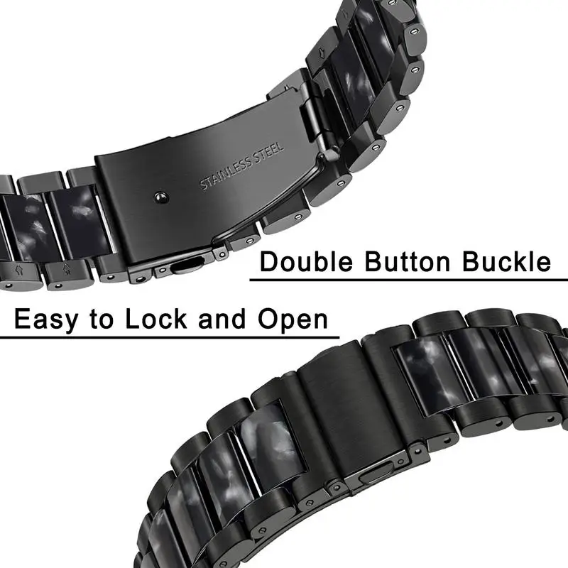 Ремешок из нержавеющей стали+ смолы для часов iWatch Apple Watch Series 5 4 3 2 1 44 мм 40 мм 42 мм 38 мм для мужчин и женщин ремешок браслет