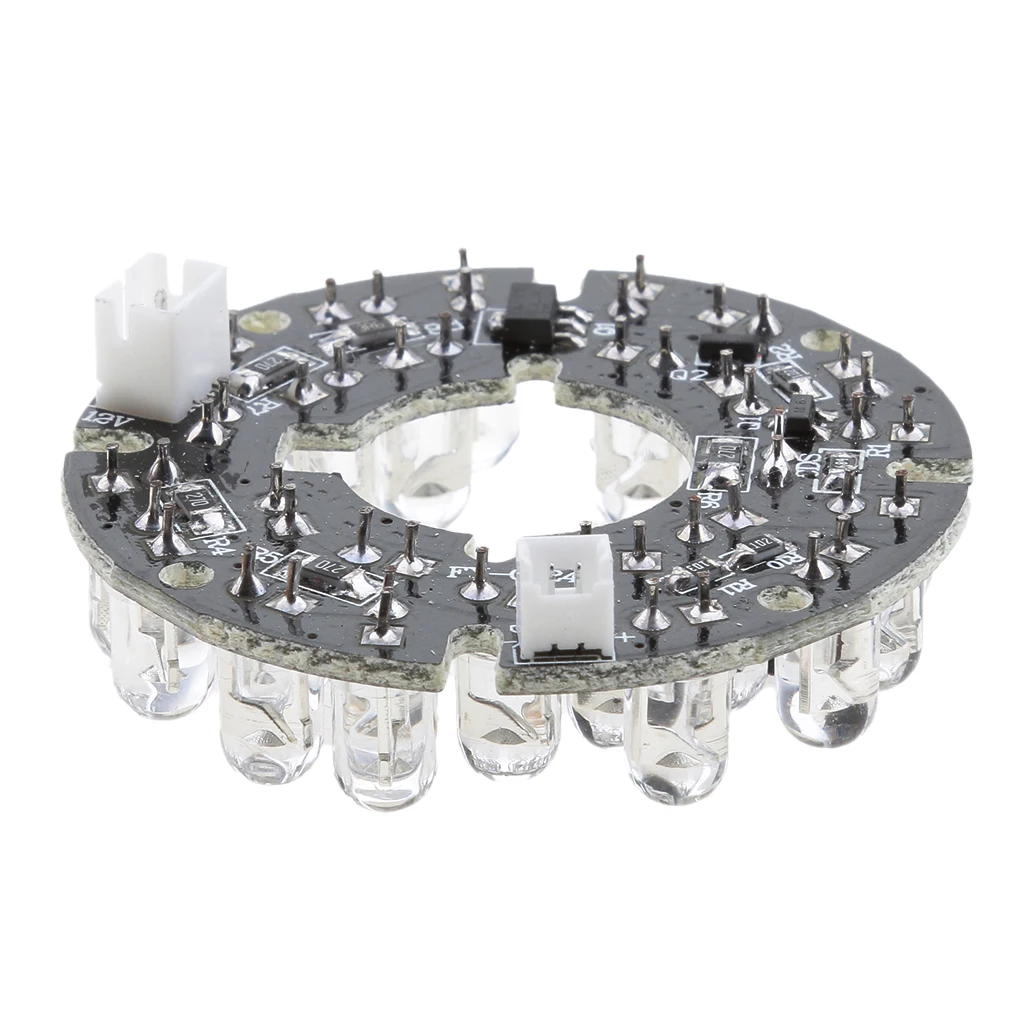IR 24 LED Light Board Infrared Lamp Board Module for Day Night Vision Camera Security Camera High Definition IR LED