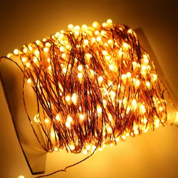 

Copper Wire String Lights Christmas Tree Decoration with DC12V power led Fairy garland Light Lamp for wedding Holiday Lighting