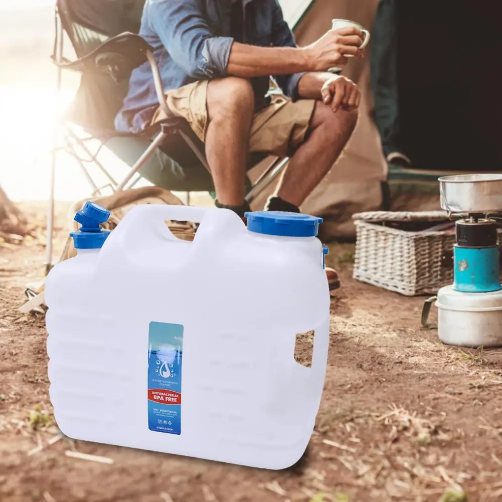 Transporteur d'Eau de Voiture 11L/12L Grande Capacité Portable Qualité Alimentaire Sans Odeur Grand Calibre avec Robinet pour Randonnée en Plein Air Camping
