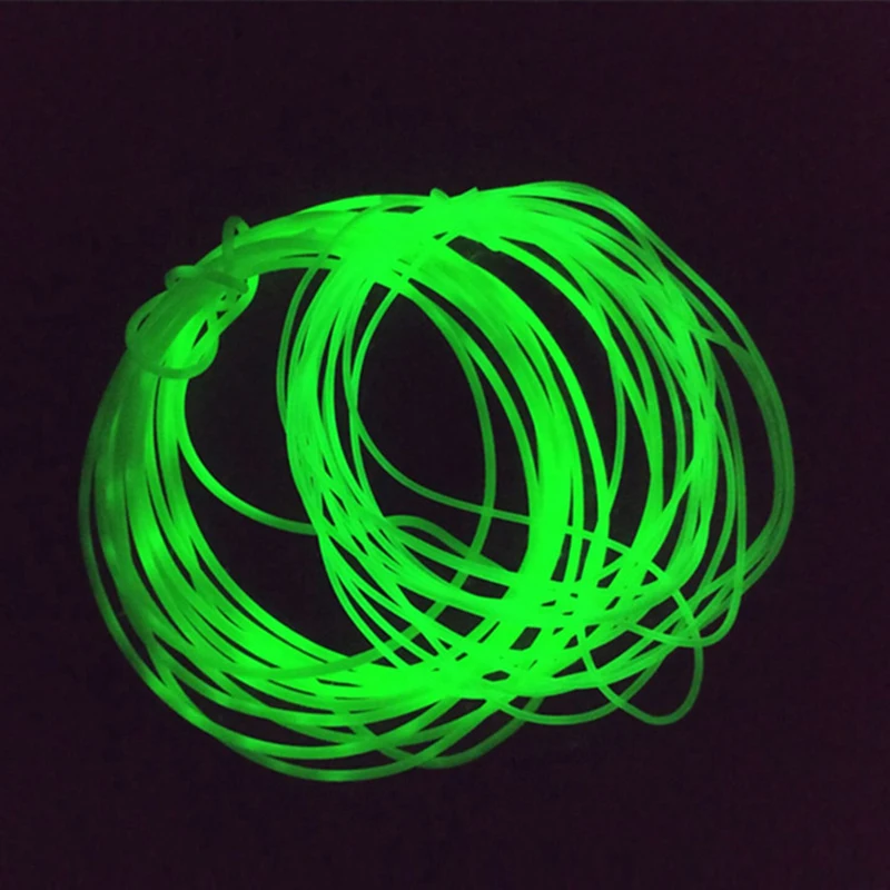 

Luminous Fishing Tube 1 Piece 1 Meters Diameter 1mm Soft Silicone Fishing Sleeves Fishing Rig Hook Line Accessories