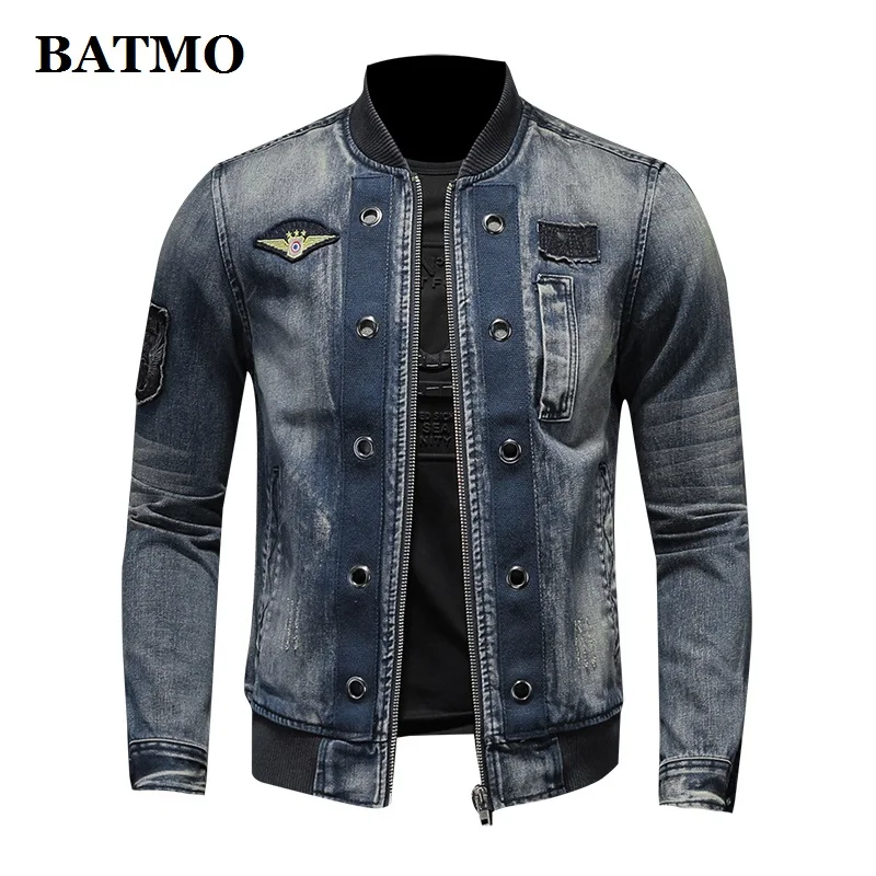 

BATMO 2023 new arrival high quality casual denim jackets men,men's casual jackets,plus-size M-4XL H0689