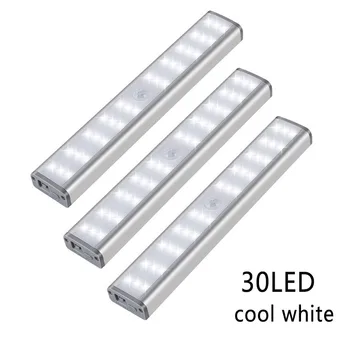 

LED Wireless USB Rechargeable sensor light Under Counter Closet Lighting Kitchen Lights Magnetic Stick-on Night Light Bar