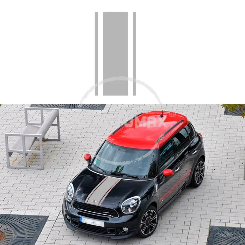 KJAUTOMAX для Mini Cooper R55 R56 R50 R53 R60 F45 F55 F56 F60 Светоотражающие виниловые спереди и сзади Стикеры капюшон наклейка