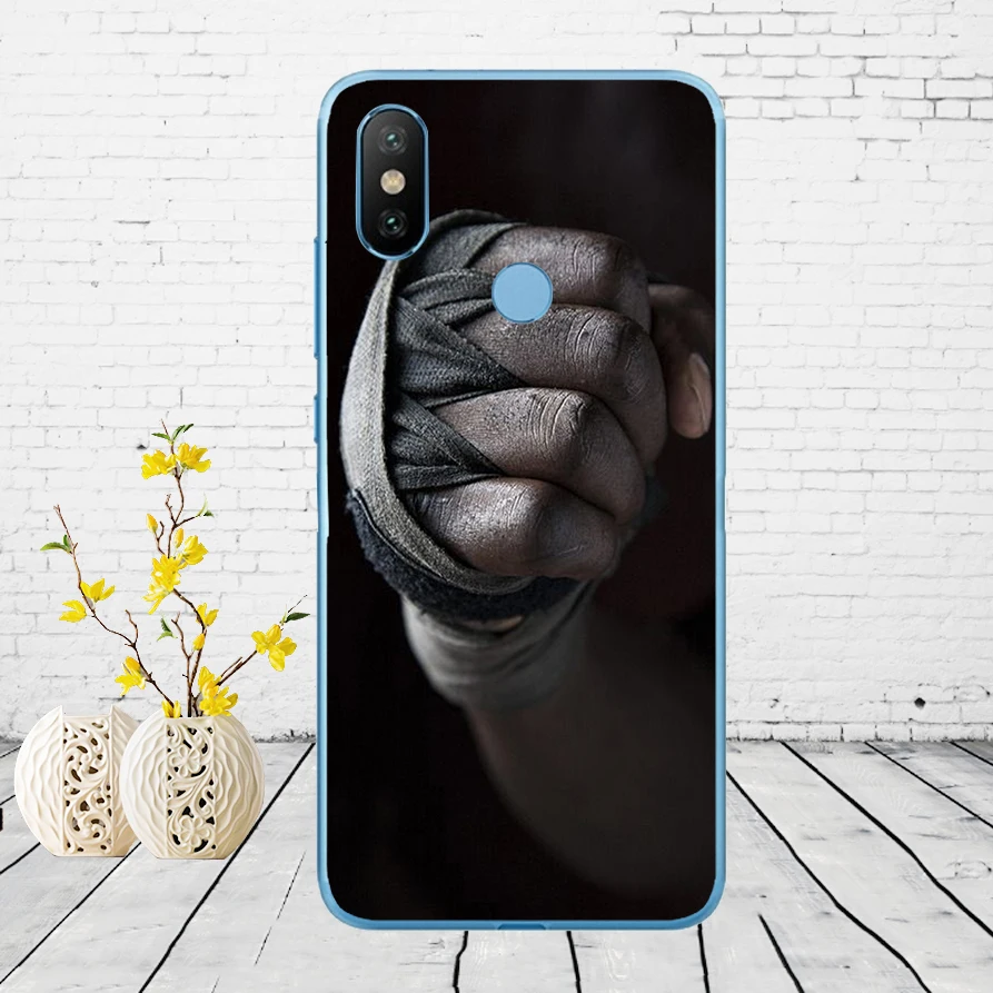 6 50DD Muay тайская борьба бокс Мягкий силиконовый чехол для Xiao mi Red mi 6 6a mi 8 a2 lite note 5 6 pro 7 Case - Цвет: 6