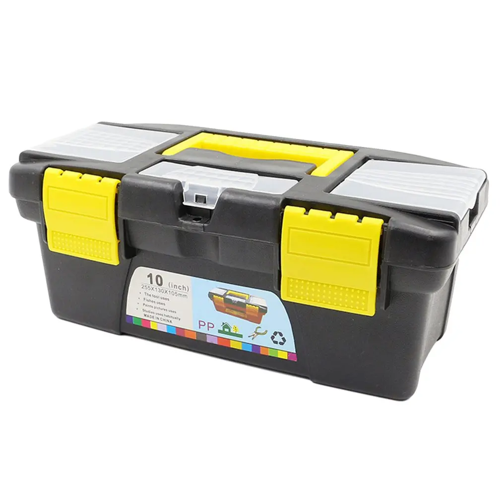 

10 Inch 12.5inch Multifunctional Instrument Parts Hardware Tool Storage Box ABS Plastic Toolbox Electrician Box OUTAD