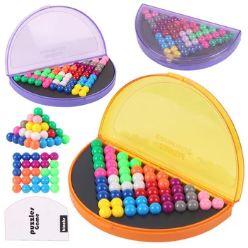 

Wisdom Pyramid Plate Classic Puzzle 178 Challenges IQ Pearl Magic Ball Logical Mind Game Intelligence Children Brain Teaser Toys