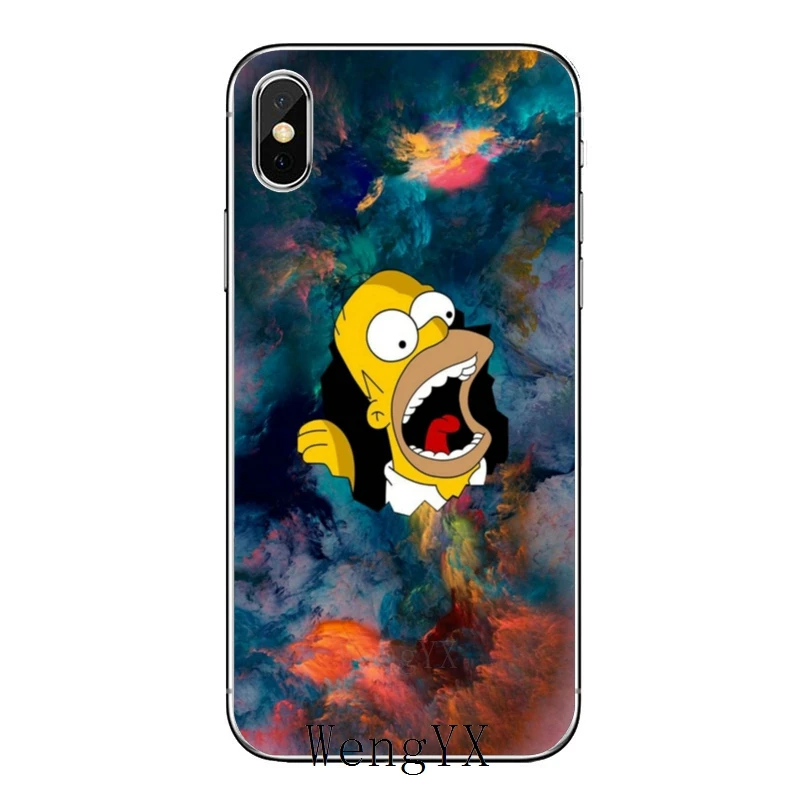 Для iPhone XR X XS Max 8 7 6s 6 plus SE 5S 5c 5 iPod Touch Барт Симпсон мультфильм аксессуары чехол для телефона - Цвет: Preto-A-07