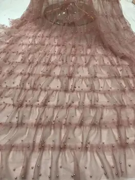 

3D nude beaded ruffle Fabric 1 Yard,Changing pleated cake Photography Prop Backdrop Blanket,Wedding Decors Skirt