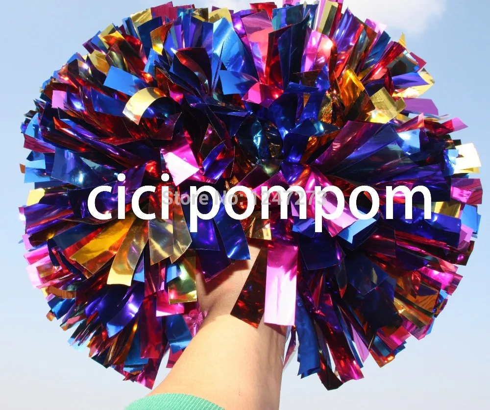 Cheerleader 's Cheering Pom Poms for Adults and Kids, Custom, Professional Game, 3/4 "x 6"