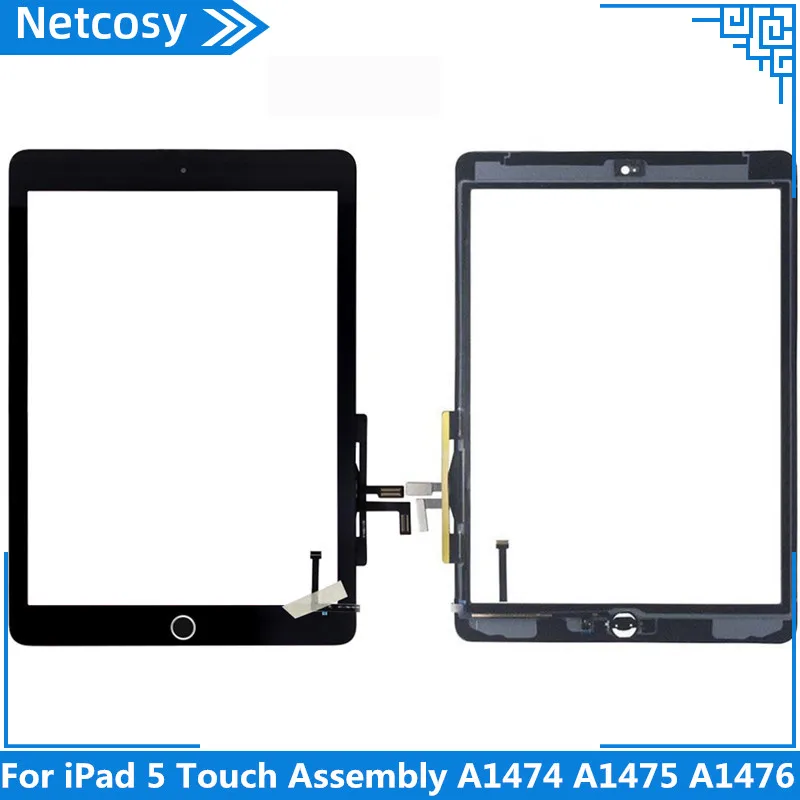 Netcosy для iPad 5 сенсорный экран в сборе A1474 A1475 A1476 сенсорный Стекло Экран планшета механизм кнопки home изменения и ремонт Запчасти