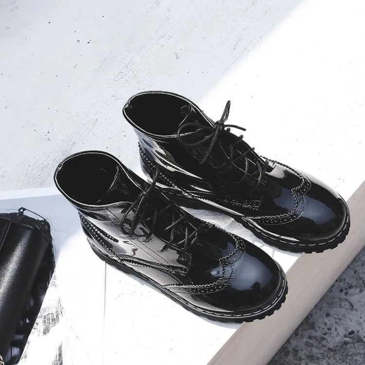 

Big Size 9 10 11 12 boots women shoes ankle boots for women ladies boots shoes woman winter Cross strap waterproof table