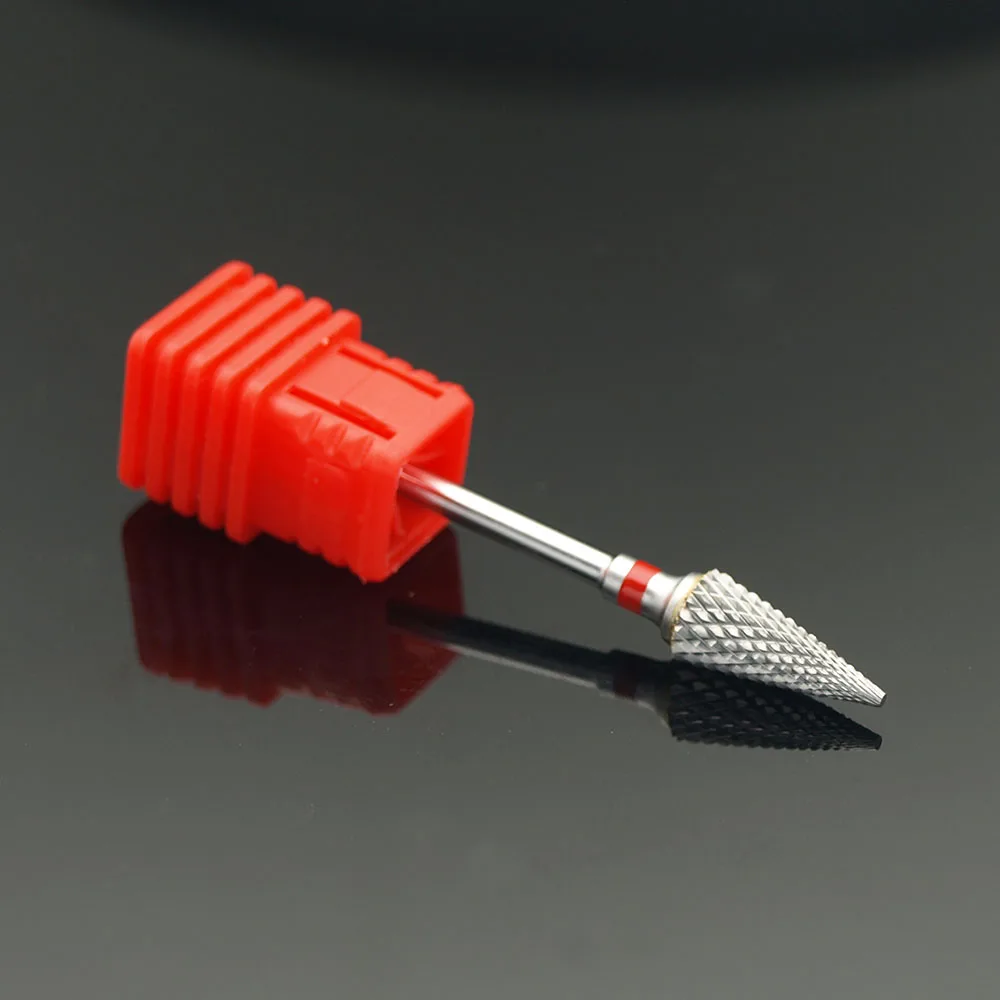 EasyNail~ 3/32 ''вольфрамовое стальное сверло для ногтей пилка для ногтей Карбид насадка для удаления геля для ногтей для очистки ногтей фрезерование бит M0413