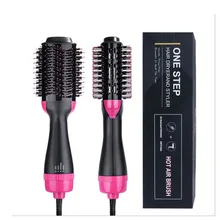 2 в 1 Электрический Фен-щетка, расческа для завивки, утюжок для горячего воздуха, расческа для выпрямления, завивки волос, расческа, фен, вращающийся Фен