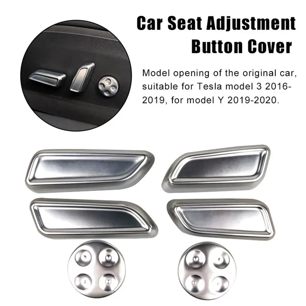 

Car Seat Adjustment Button Cover for Tesla model 3 Interior Decoration Protective Button Cover for Tesla model Y Car Accessories