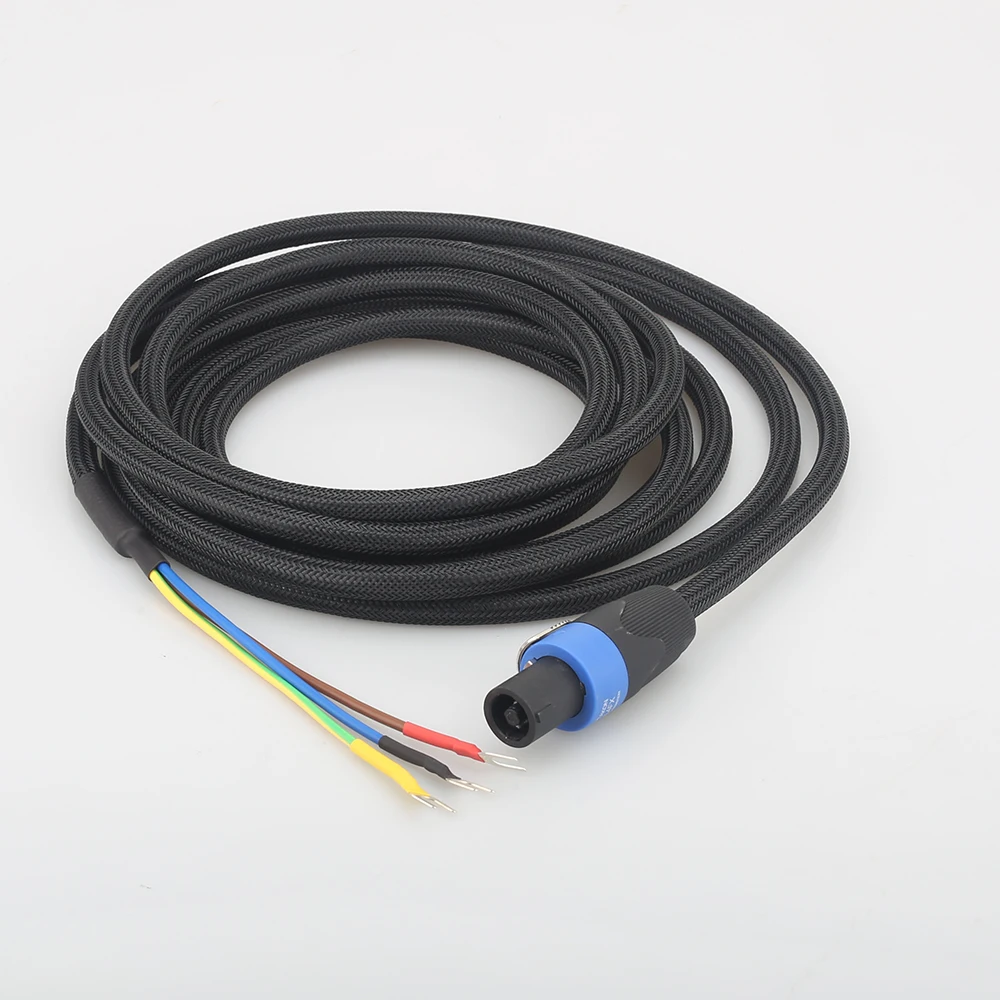 High Quality Audiocrast SBC01 Subwoofer cable 3 Wire Sub Speaker Cable  Speakon to Spade end for REL/MJ Acoustics