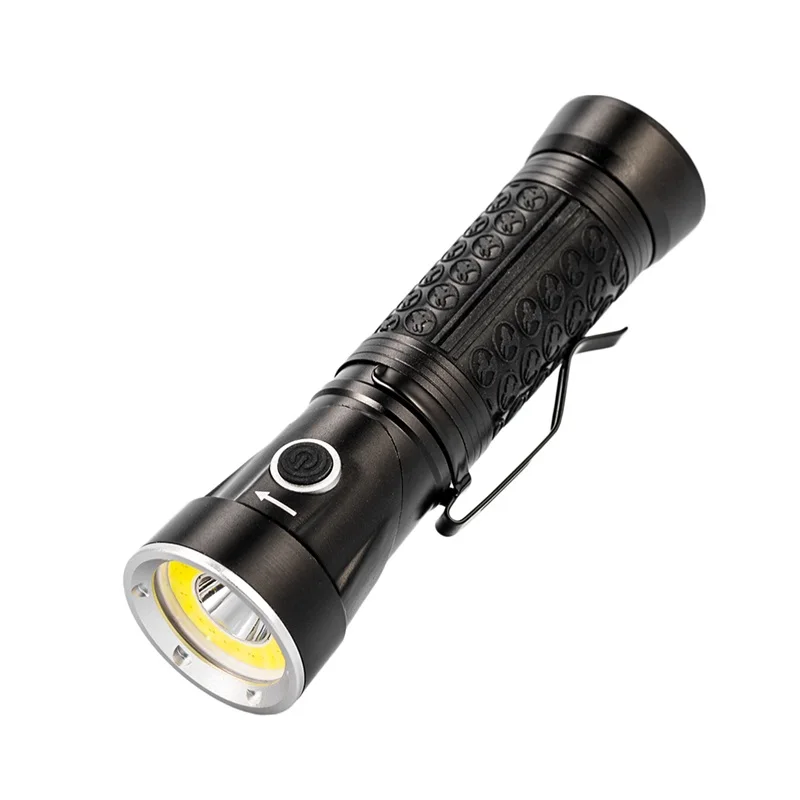 Hunting Camping Search Lantern Lamp Powerful LED Flashlight 18650 T6 COB 6000LM 90 Degree Fold Multifunction