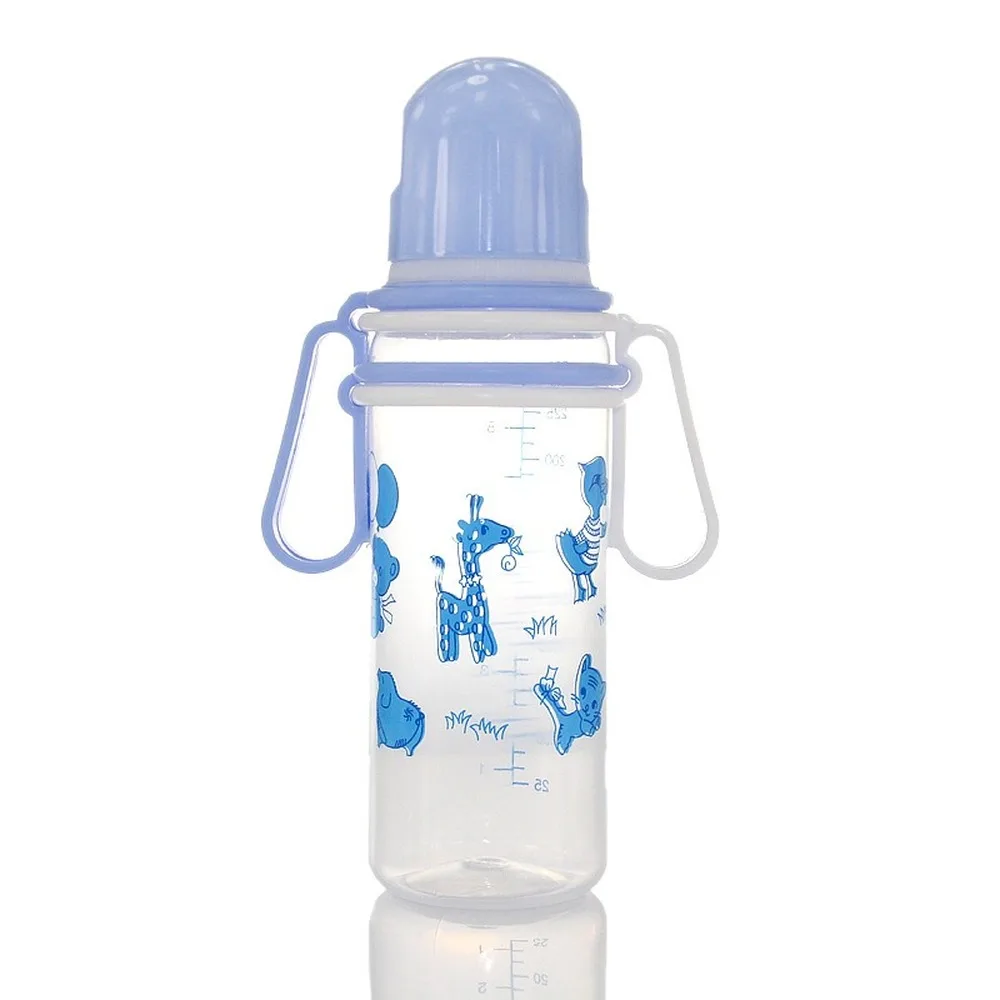 250mL Newborn Infant Baby Boy Girl Standard Caliber PP Feeding Bottle Drinking Water Breast-like Feeling