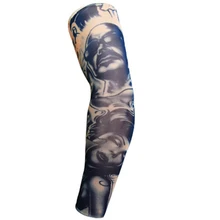 Новая мода тату рукава рука грелка унисекс УФ Защита наружные временные фальшивые татуировки рука рукав грелка рукав M166