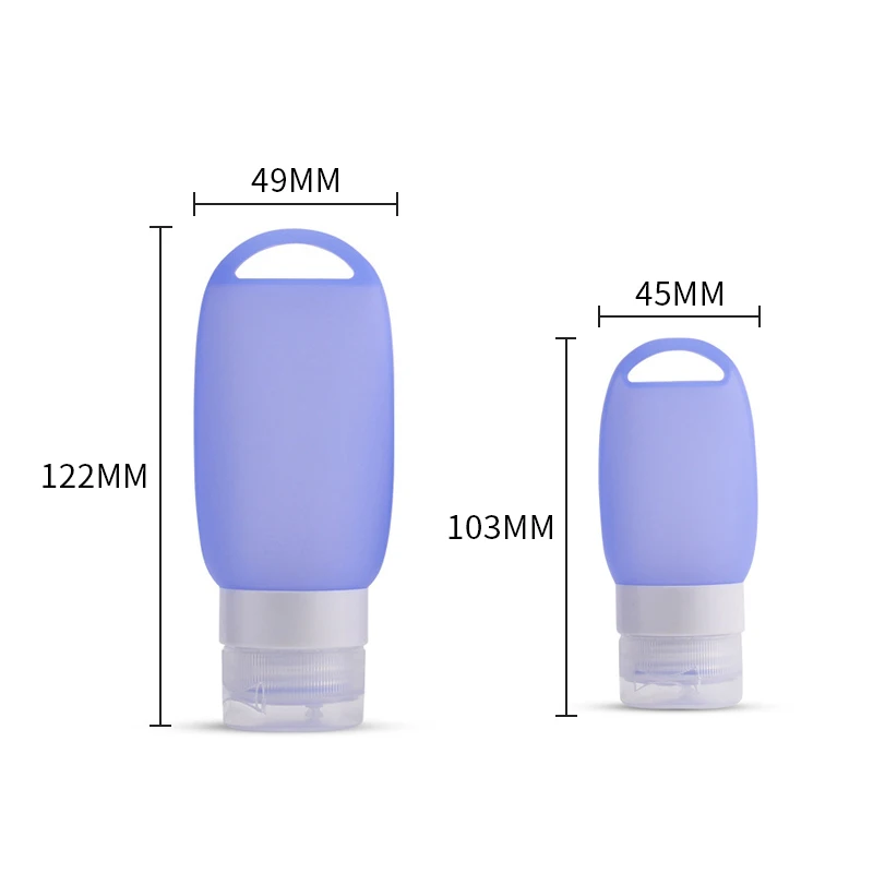 Leak-proof Silicone Travel Bottle Refillable Travel Tube With Keychain Hook Cosmetic Hand Sanitizer Shampoo Portable Bottle Leak-proof Silicone Travel Bottle Refillable Travel Tube With Keychain Hook Cosmetic Hand Sanitizer Shampoo Portable Bottle