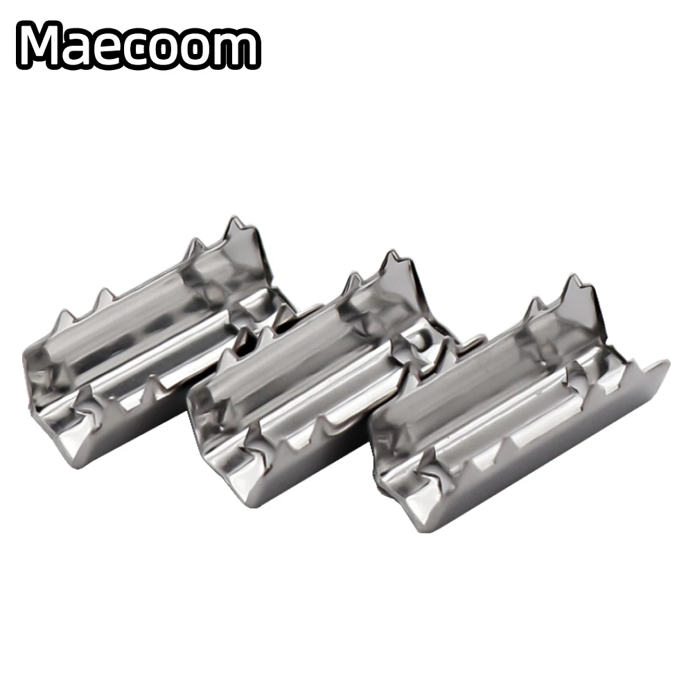 Maecoom 10/20pcs 3D Printer Parts GT2 Open Belt Clip Open-end Timing Belts Belt clamp Crimp Style