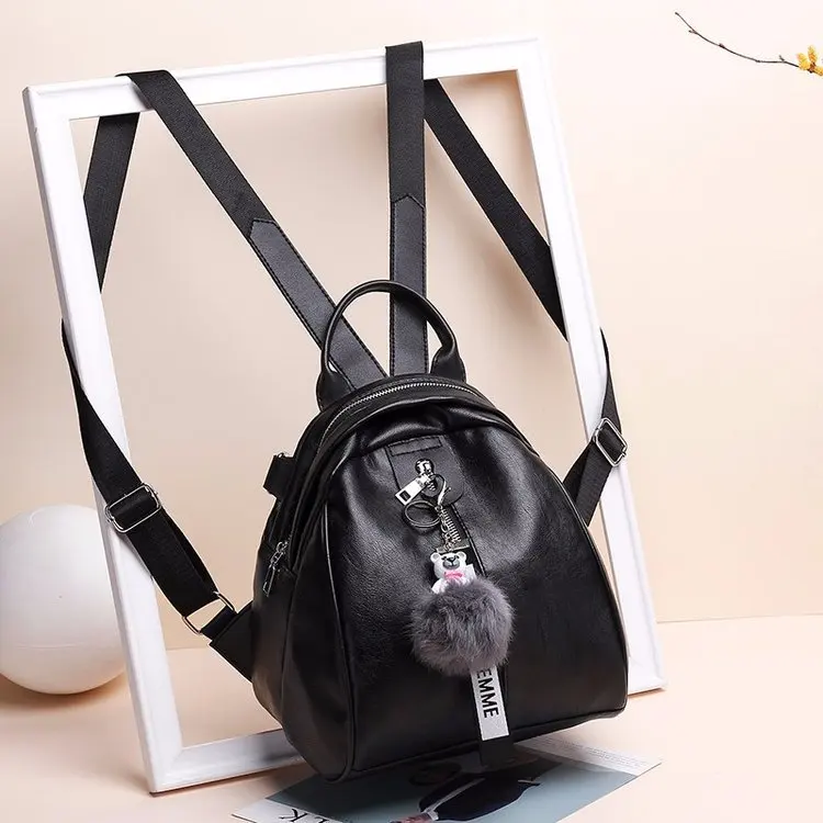 Стиль кулон пушистый шар Медведь Рюкзак Японский Корейский волна славный Универсальный женская сумка Amoy поставка товаров