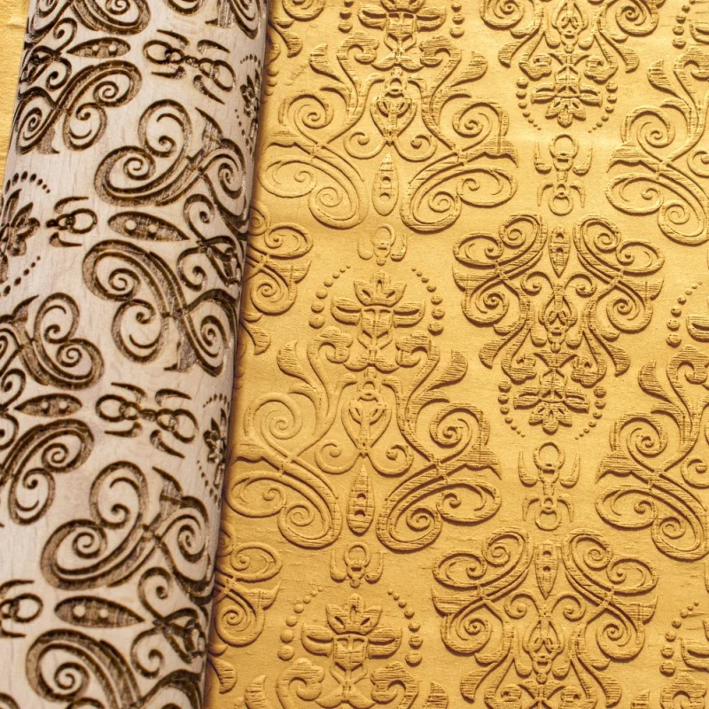 Рождество Скалка деревянные рождественские гравировкой резные тиснение Скалка тесто выпечки ручки кухонный инструмент для выпечки украшения