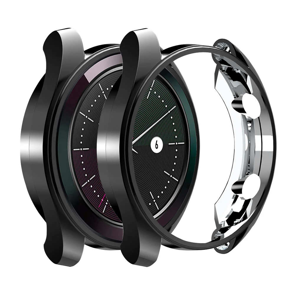 Для huawei Watch GT 42 мм элегантный чехол Мягкий ТПУ защитный чехол легкий бампер для часов GT 2/1 46 мм Тонкий чехол Аксессуары