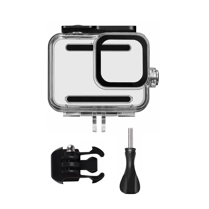 A Новинка для GoPro Hero 8 Водонепроницаемый защитный чехол для дайвинга+ Hero 8 черная камера красный фильтр для дайвинга наборы для Go Pro 8 аксессуары - Цвет: A