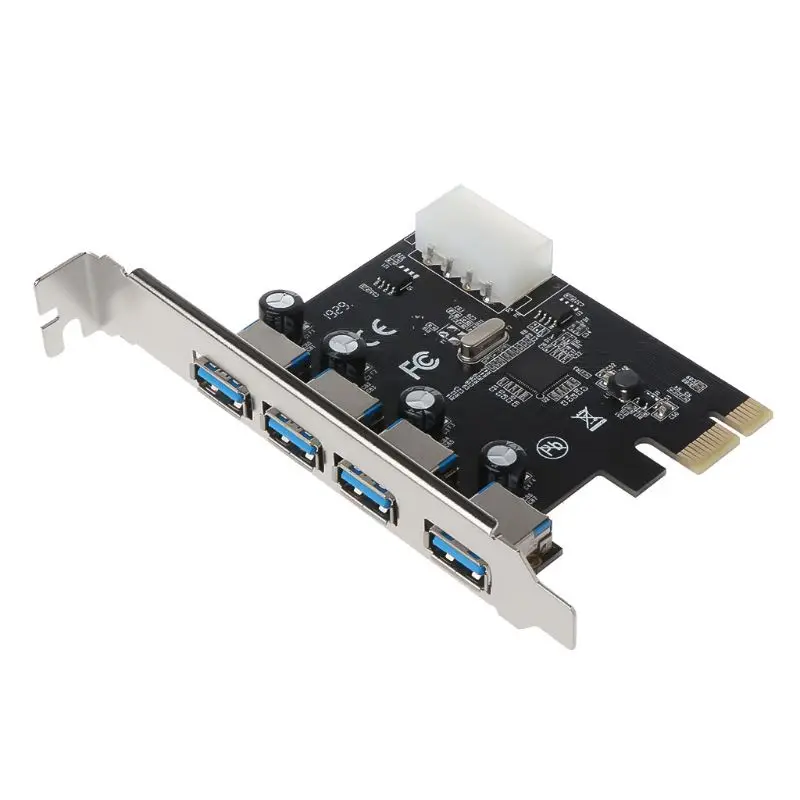 4 порта PCI-E к USB 3,0 концентратор PCI Express адаптер карты расширения 5 Гбит/с скорость