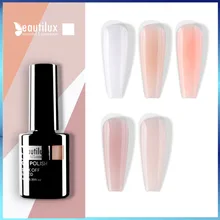 Beautilux 1pc Rubber Base Camouflage French Manicure Nail Gel Polish Pink Milky White Base Coat UV Gel Nails Art Design 10ml