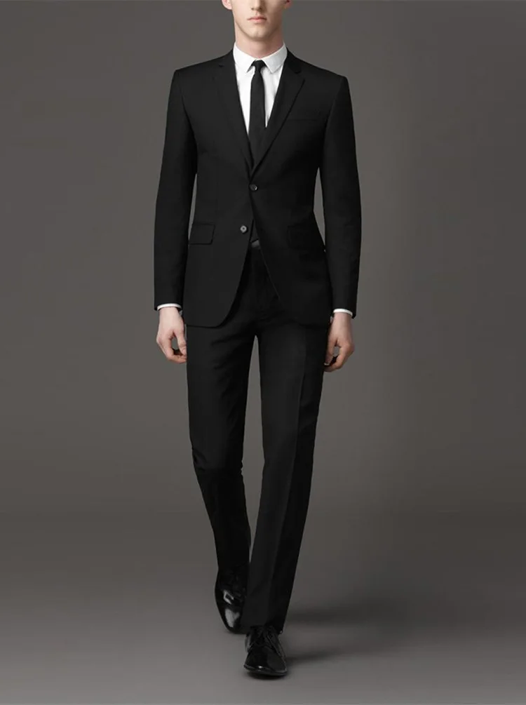 

Suit Men Two Piece Set Business Work Business Formal Wear Groom Marriage Suit Korean-style Slim Fit Small Suit