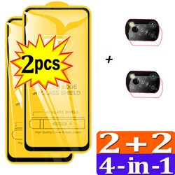 Premium Tempered Glass Screen & Camera Protector - Poco F6 Pro (2 Film 2 Glass)