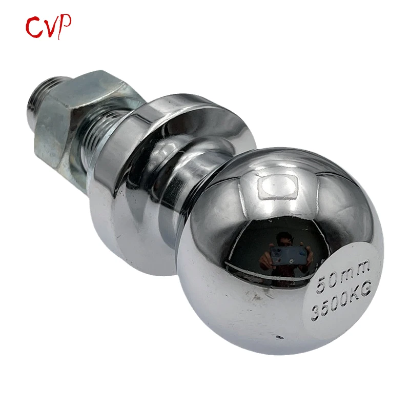 CVP Chrome Tow Ball 50mm Heavy Duty Trailer Hitch Towball Capacity 3500kgs RV Parts Car Camper coupling Caravan Accessories