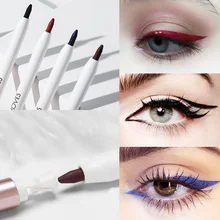 Фирменная новинка, Водостойкая Подводка для глаз, цветная жидкая подводка для глаз, ручка, долговечная, макияж, косметика, Черная Подводка для глаз, карандаш, легко носить