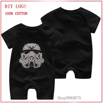 

Vintage Darth Vader Star Retro Wars Halloween Jason 13th Stormtrooper Division printed Romper Toddler Baby Jumpsuit Outfits