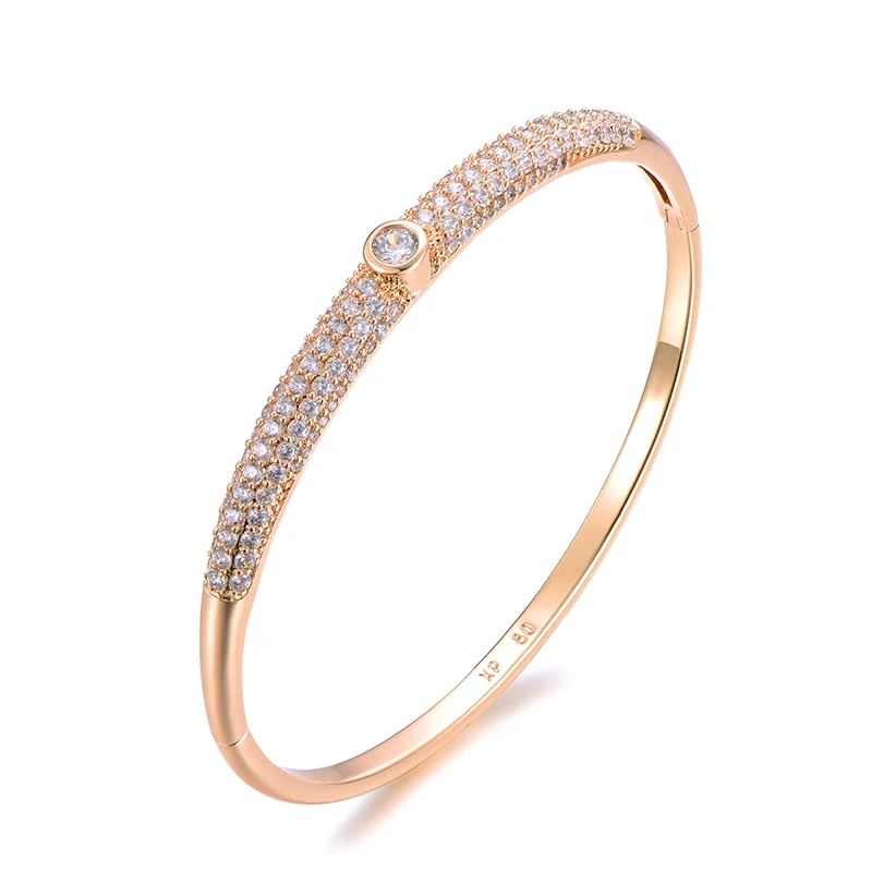 Полный Iced Out кубический циркон личность микро проложили Bling CZ волна браслет для мужчин женщин хип хоп ювелирные изделия