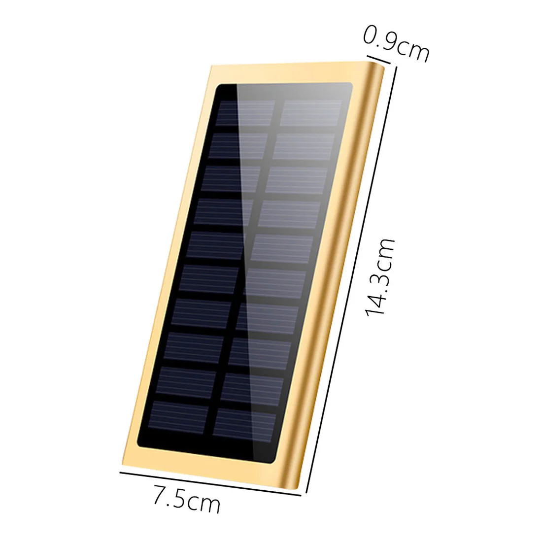Портативное солнечное зарядное устройство 20000 мАч ультра-тонкое Внешнее зарядное устройство для мобильного телефона Цифровая камера MP3