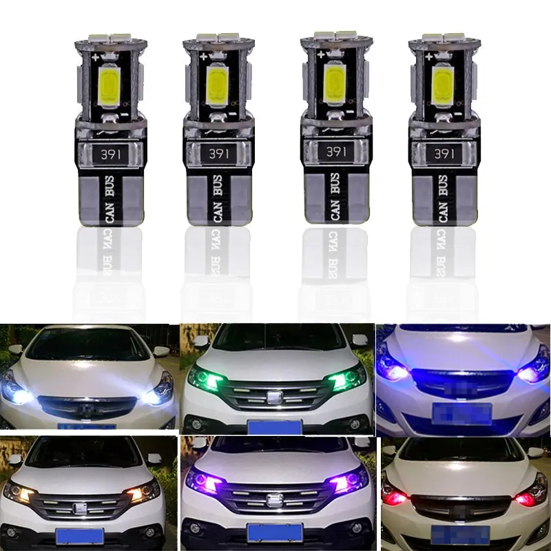TOSPRA T10 6SMD W5W 5630 Автомобильный светодиодный фонарь с поворотным сигналом Canbus Авто