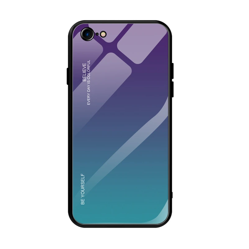 Sinzean For Xiaomi 9SE/MI9/MI8 SE/POCO F1/CC9/CC9E/Redmi 7/7A/6A/Note 6 Pro/Note 7/Note 5 Pro/K20 Pro Gradient Glass Phone Case - Цвет: Color 3