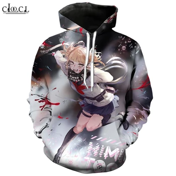 

My Hero Academia Men Hoodies 3D Print Long Sleeve Men/Women Hoodie Himiko Toga Casual Joker Streetwear Tops B362