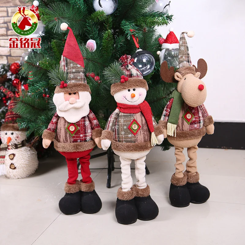 

Christmas Decorations Santa Claus Doll Snow Man Elk Ornaments Gift Toy Christmas Tree Decorations For Home Enfeites De Na