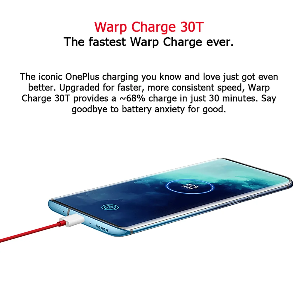 Смартфон OnePlus 7T Pro с глобальной прошивкой, 8 ГБ, 256 ГБ, Восьмиядерный процессор Snapdragon 855 Plus, дисплей 6,67 дюйма, 90 Гц, NFC UFS 3,0, 4085 мА/ч