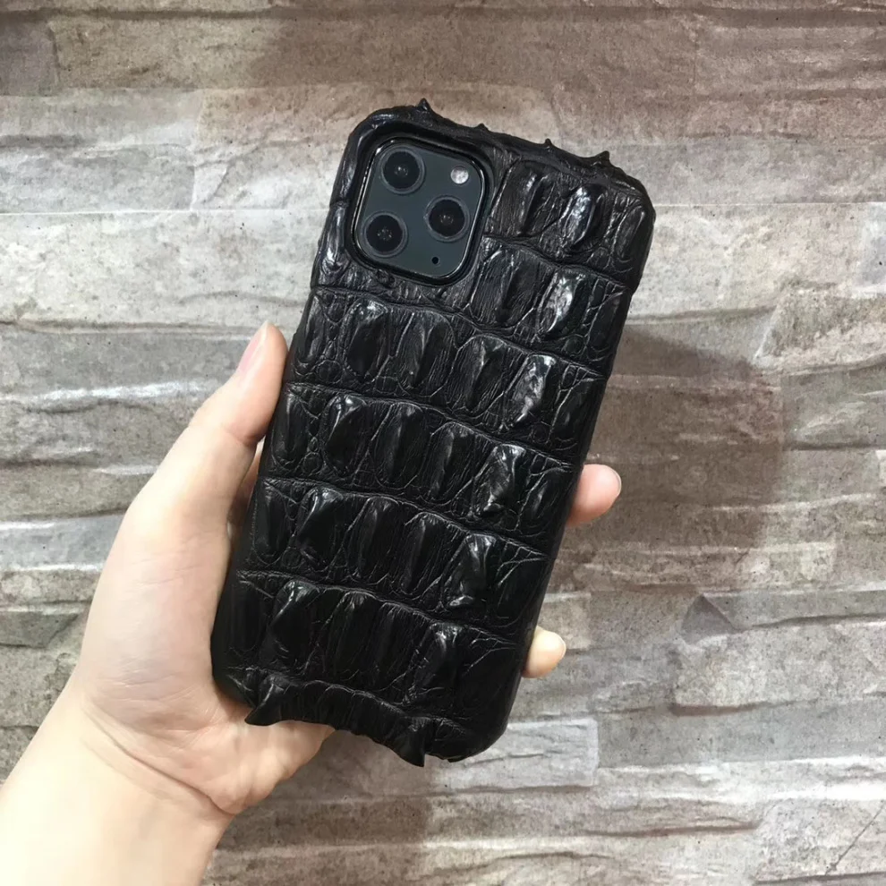 Роскошный чехол из натуральной крокодиловой кожи для Apple iPhone 11/Pro/Max противоударный защитный чехол для телефона задняя крышка оболочка