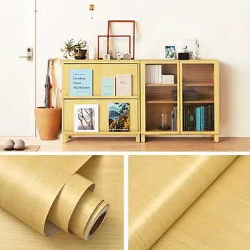 

Paper New Wood Grain Wallpaper Vinyl Self Adhesive Decorative Film for Living Room Kitchen Cupboard Furniture Waterproof Contact