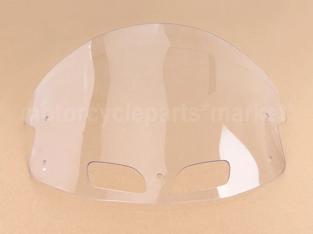 Motorcycle Clear 14" Flare Windshield Windscreen Wind Deflector For