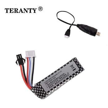 

TER Water Gun 3S 11.1V 1800mAh 401855 Lipo Battery for AKKU Mini Airsoft BB Air Pistol Electric Toys RC Parts With USB Charger