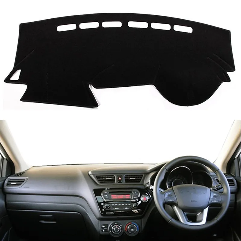 

Car Dashmat Dash Board Dashboard Cover Pad Mat Sun Shade Instrument Carpet Accessories For Russia Kia Rio 3 2012 2013 2014 -2016