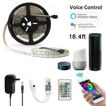 

5m 10m 20m RGB LED Strip Light SMD 2835 Waterproof RGB Tape 12V Ribbon diode led Strip Light Flexible Stripe IR WIFI Controller