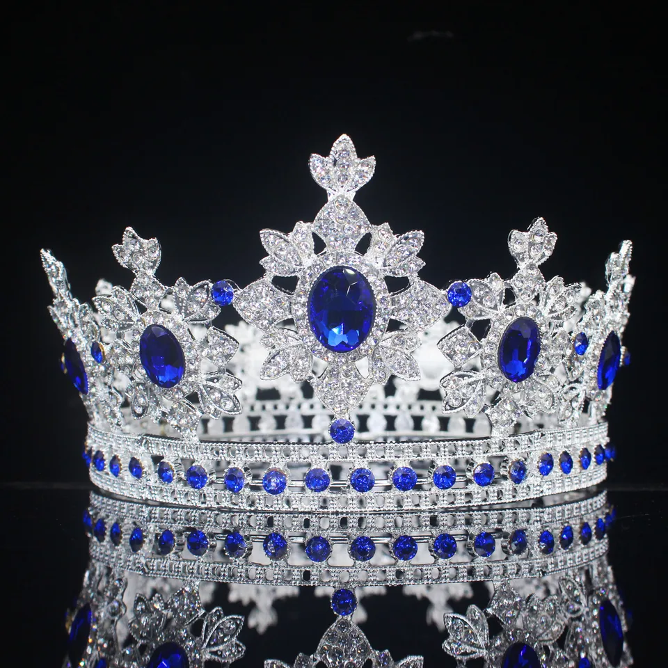 Diadème Couronne Princesse En Cristal - Or Ou Argent, Alliage, Pour Mariage, Anniversaire, Halloween, Déguisement Fête